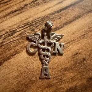 Silver Caduceus Pendant
